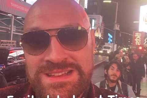 Tyson Fury takes private jet from Orlando to New York before jumping in helicopter for Times Square ..