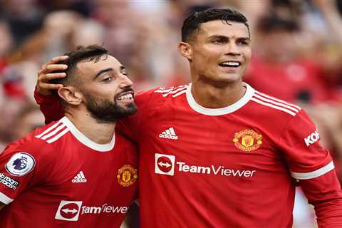 Cristiano Ronaldo trolled by teammates Bruno Fernandes and Nemanja Matic after losing in Man Utd..