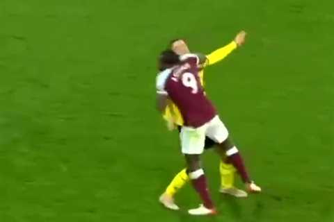 Antonio likens himself to WWE icon John Cena after clip emerges of West Ham ace wrestling Watford’s ..