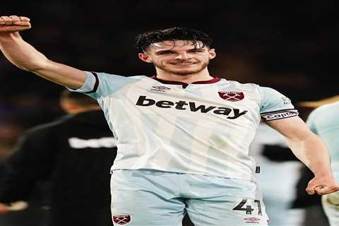 Man Utd handed boost in £100m Declan Rice transfer chase as West Ham’s Champions League hopes fade..