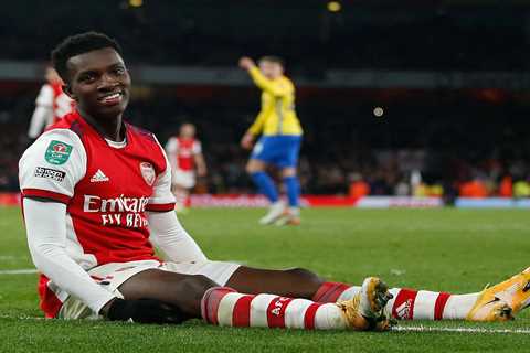 Arsenal star Eddie Nketiah wanted by Brighton and Crystal Palace in January transfer window as..