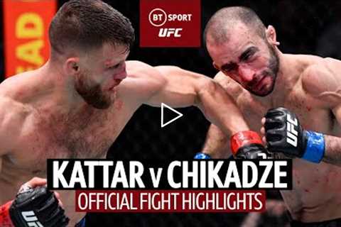 Kattar bounces back in style!  Calvin Kattar v Giga Chikadze  UFC Fight Highlights