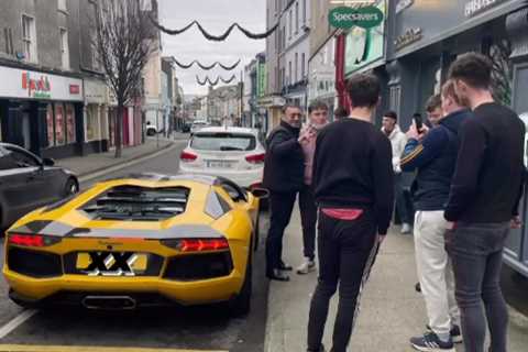 Conor McGregor’s dad Tony spotted driving around Ballina in Lamborghini