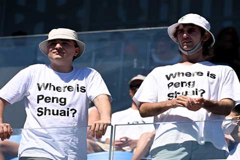 Australian Open lift Peng Shuai T-shirt ban after being hit with furious backlash but banners still ..