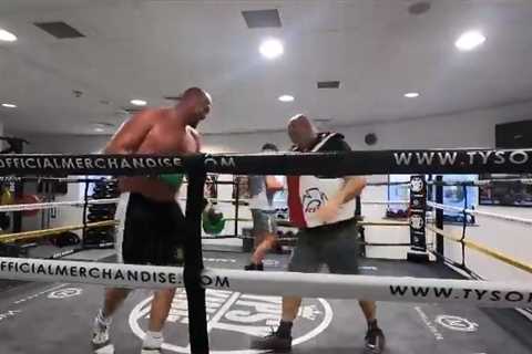 Tyson Fury trains for 15 ROUNDS on pads with dad John ahead of next fight as brother Tommy returns..