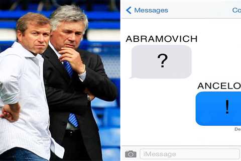 Chelsea owner Roman Abramovich used to text former manager Carlo Ancelotti a question mark whenever ..