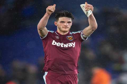 Man Utd transfer blow as West Ham ‘hike up Declan Rice’s price tag with midfielder ready to listen..