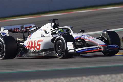 Haas ditch Russian-inspired livery at F1 pre-season testing and have all-white car after outrage..