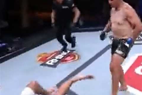 Shocking moment fighter Willem Smith’s leg SNAPS during Extreme Fighting Championship bout in South ..