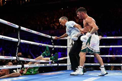 Leigh Wood beats Michael Conlan but Irishman taken straight to hospital after falling through the..