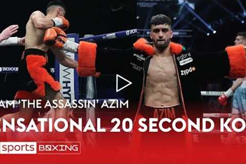 SENSATIONAL 20-SECOND KO FROM ADAM AZIM! Incredible stoppage from the future star