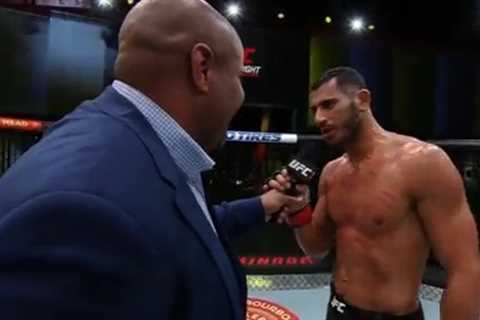 UFC’s Mounir Lazzez thanks ‘drugs baron’ Daniel Kinahan in post-fight speech for his help days..