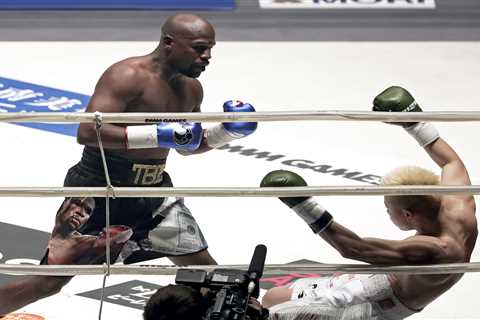 Floyd Mayweather hints he could continue with exhibition fights into his 90S as he making..