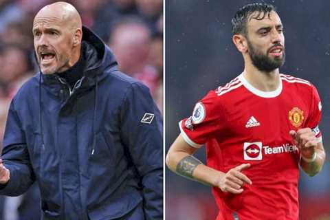 Erik ten Hag may approve four shirt number changes at Man Utd including Bruno Fernandes