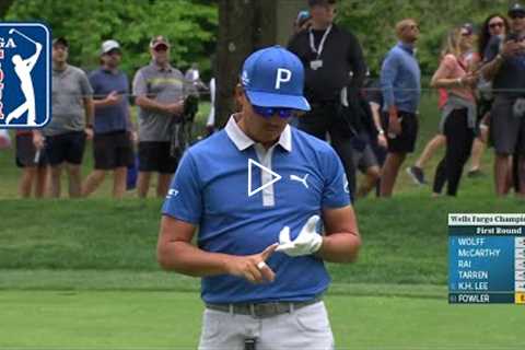 Rickie Fowler's 134-yard hole-out for wild bogey save at Wells Fargo