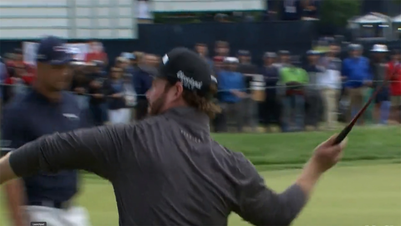 Watch as golfer Grayson Murray snaps club over knee and launches putter in meltdown at US Open