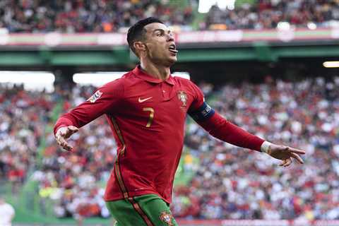 Cristiano Ronaldo scores twice to take international tally to 117 as Portugal cruise past..