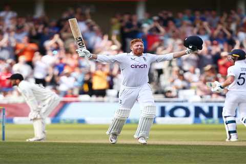 Jonny Bairstow’s blistering century in just 77 balls fires England to one of THE great Test wins..