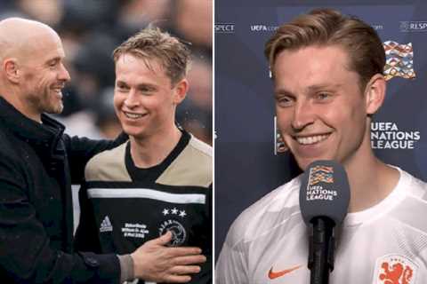 Barcelona midfielder Frenkie de Jong ‘flattered’ by Manchester United transfer rumours