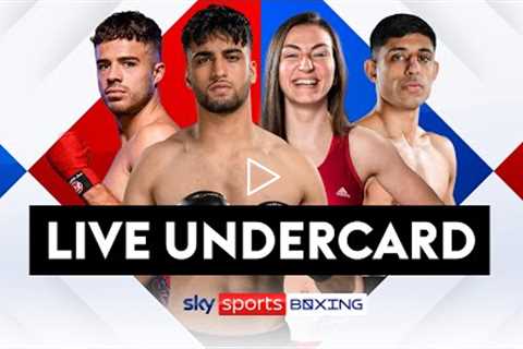 LIVE BOXING!  Adam Azim, Karriss Artingstall, Cori Gibbs & Dylan Cheema  Live Undercard