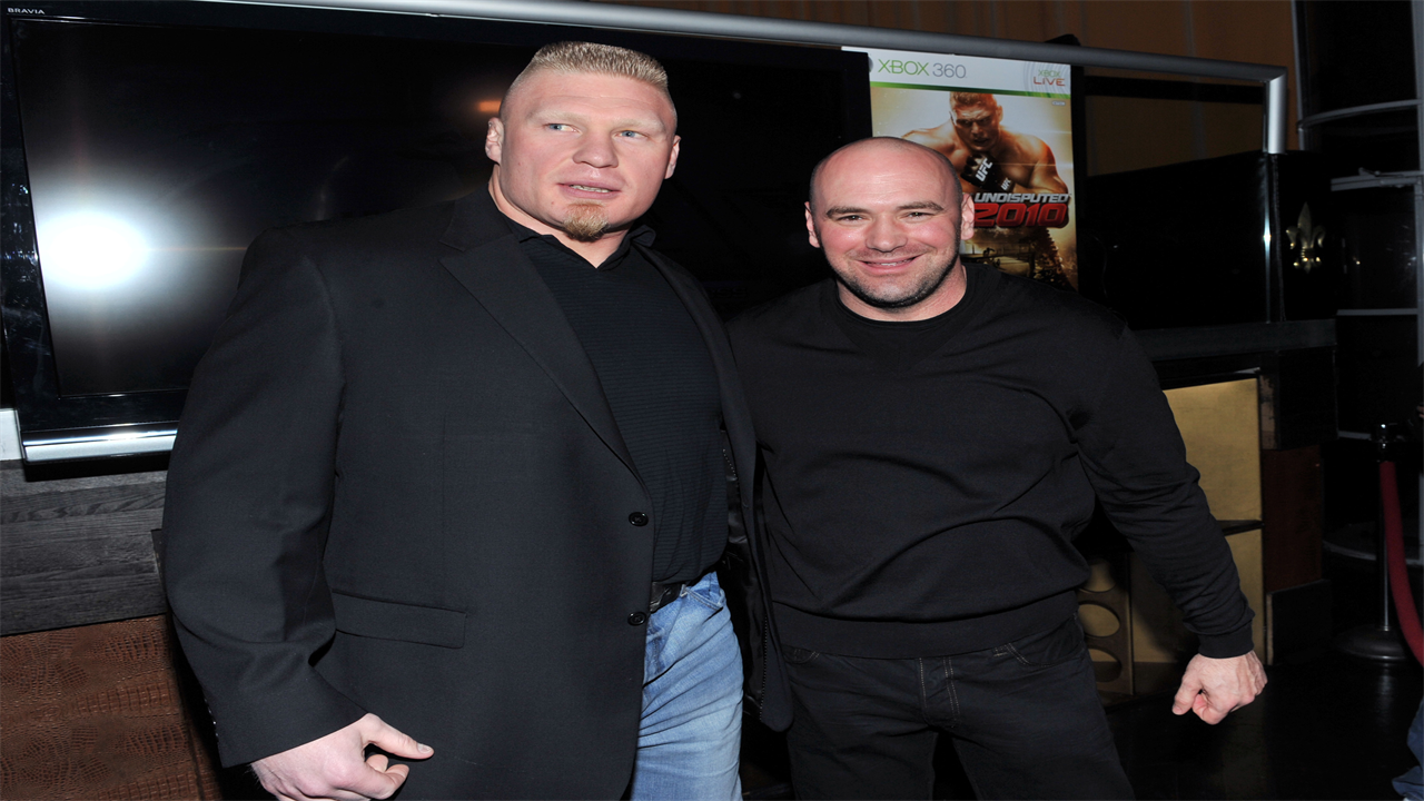 Brock Lesnar claims UFC boss Dana White is ‘all right’ but WWE star claims ‘I probably should have got paid more’