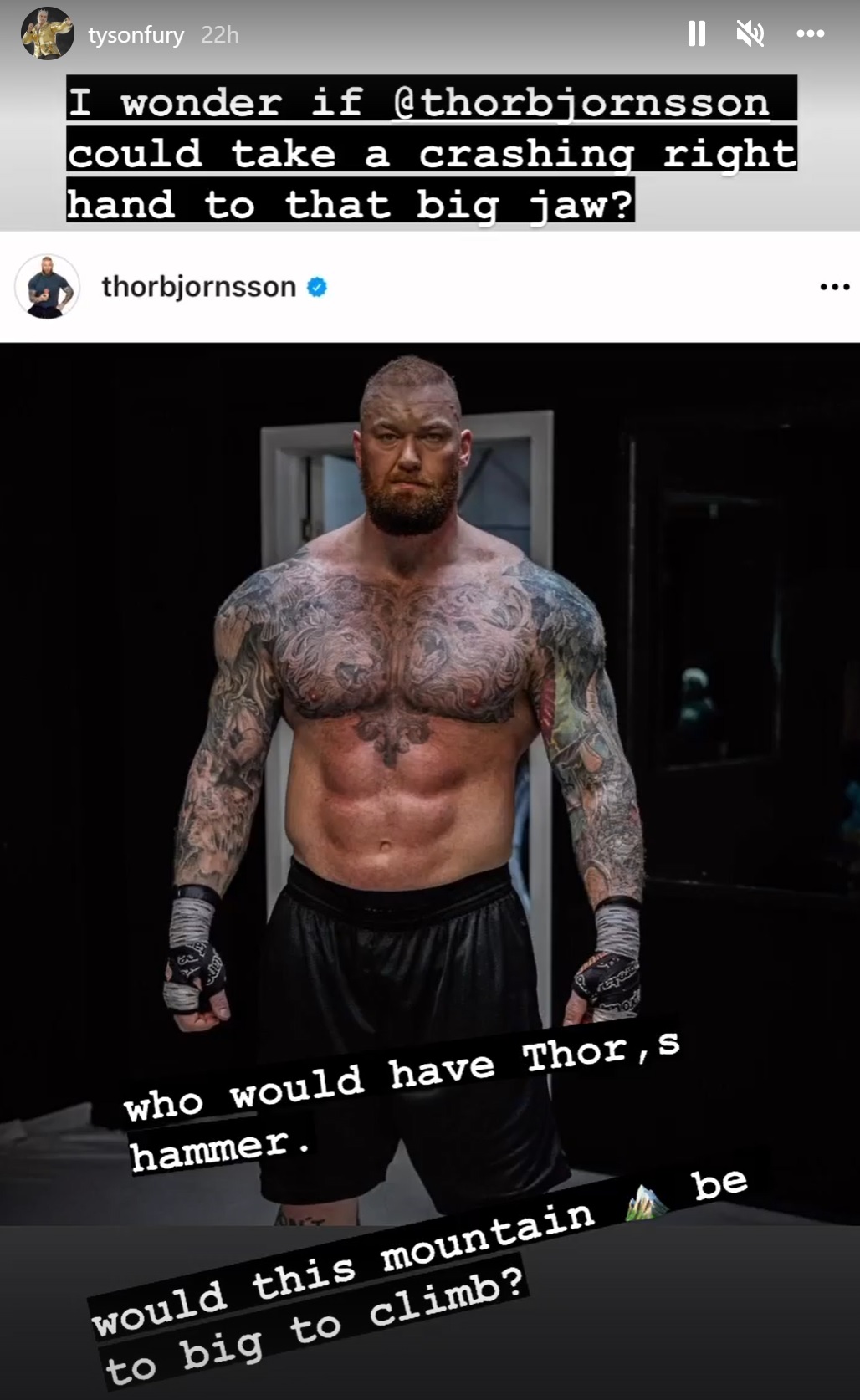 Thor Bjornsson calls out Tyson Fury for crazy 600lbs boxing fight after Gypsy King taunts former Game of Thrones star