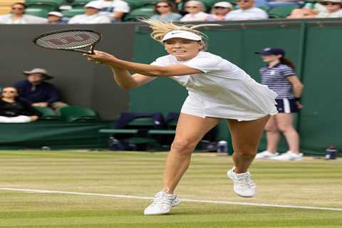 Katie Boulter dumped out of Wimbledon in devastating 51-minute 6-1 6-1 thrashing by Serena’s..