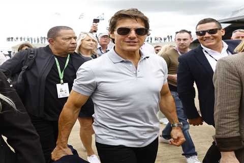 Tom Cruise, Gordon Ramsay and host of stars flock to British Grand Prix as Lewis Hamilton battles..