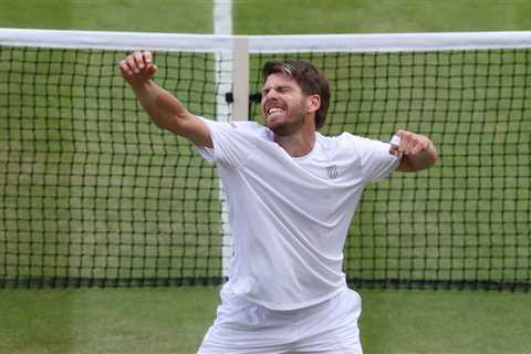 Cameron Norrie becomes first British man to reach Wimbledon quarter-finals in five years with..