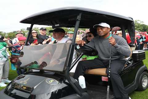 ‘I’m saving my legs for next week!’ – Tiger Woods dismisses buggy fears as icon insists he WILL..