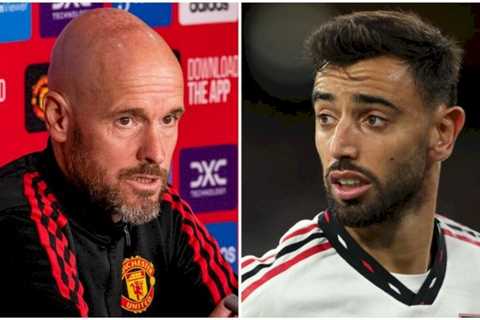 Man Utd ace Bruno Fernandes slated for ‘hypocritical’ gesture after fresh Ten Hag comments