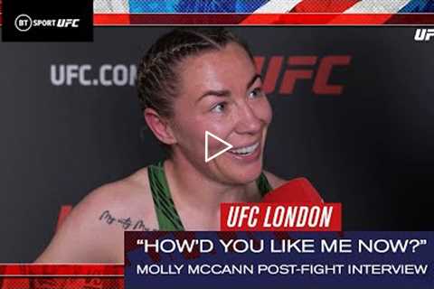 I told you i'd do it again... How'd you like me now? Molly McCann steal the show   UFC London