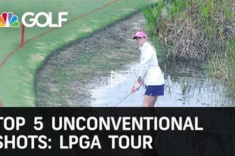 Top 5 LPGA Unconventional Shots | Golf Channel