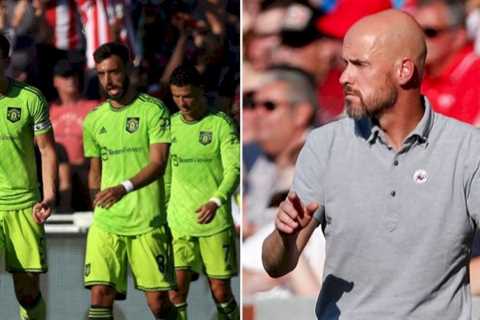 Erik ten Hag ‘likes everybody to run’ but Man Utd embarrassed by Brentford stat