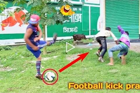 Fake Football kick prank on cute girl |    prank in India @by_comical_tv