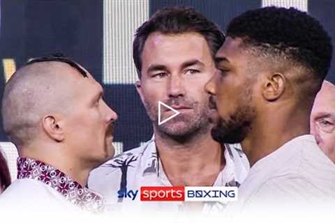 INTENSE! Usyk & Joshua's final head-to-head  Weigh-In ⚖️