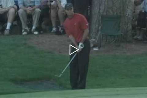 Tiger Woods Masters shot on 16th Hole 2005