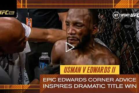 EPIC Leon Edwards' coaches inspire him to incredible comeback win! | Usman v Edwards 2 | UFC 278