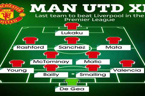 How Man Utd lined up last time they beat Liverpool at home in Premier League with just four players ..