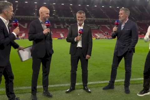 Erik ten Hag drops F-bomb in live Sky interview – and Gary Neville ‘enjoys’ it