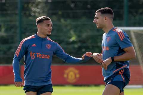 Antony and Diogo Dalot ‘sat together to talk tactics’ before linking up on Man Utd’s right-flank..