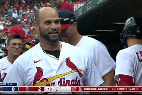 695!! Albert Pujols hits pinch-hit go-ahead home run for his 695th dinger of his career!