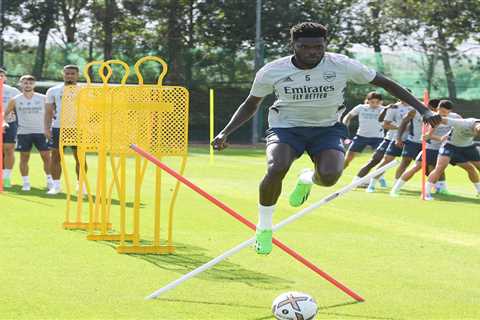 Arsenal in huge boost as Thomas Partey returns to full training ahead of Brentford clash after..