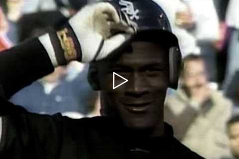 Michael Jordan plays right field for the White Sox
