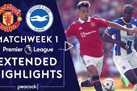 Manchester United v. Brighton | PREMIER LEAGUE HIGHLIGHTS | 8/7/2022 | NBC Sports