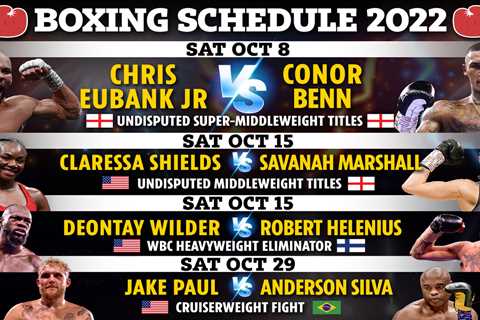 Boxing schedule 2022: Results, upcoming fights including Eubank Jr vs Benn, Jake Paul & Floyd..