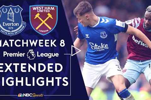 Everton v. West Ham United | PREMIER LEAGUE HIGHLIGHTS | 9/18/2022 | NBC Sports