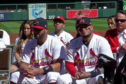 Cardinals pay tribute to retiring greats Yadier Molina and Albert Pujols