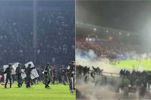 Man Utd issue statement as nearly 200 fans including children die in football pitch riot