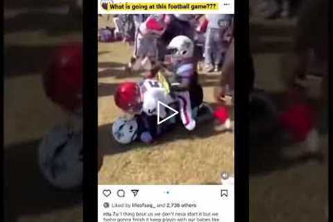 Kids Fight At Football Game #nfl #football #fight #sports #funny #trending #shorts #viral #touchdown